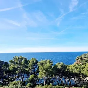 Superbe Studio Vue Mer - Plage, Piscine Et Tennis Prive Appartement Bandol